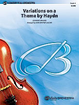 Variations on a Theme by Haydn Orchestra sheet music cover
